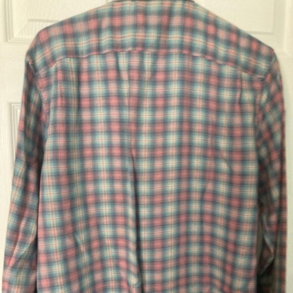 Faherty Mens Long Sleeve plaid soft button down - Picture 2 of 3